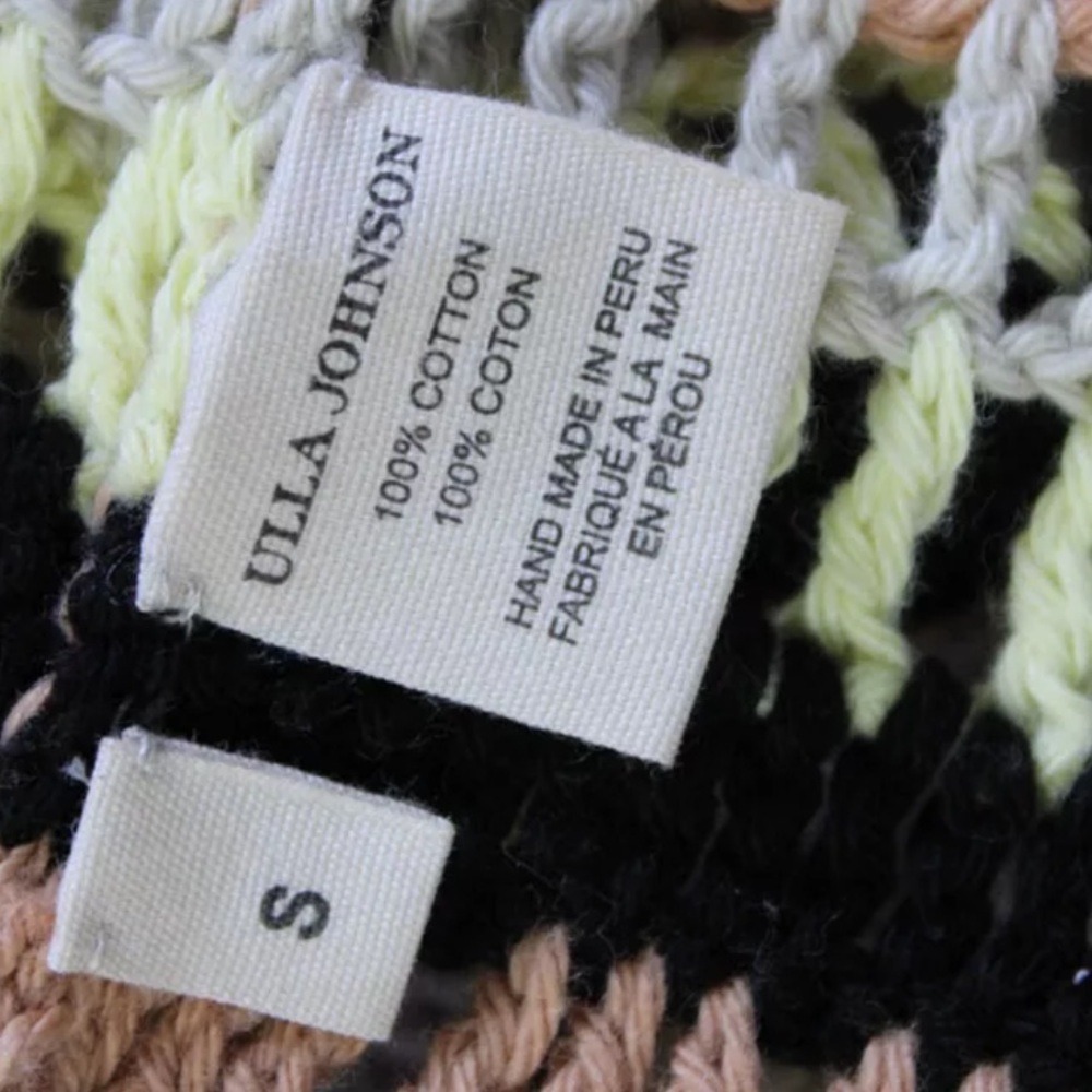 NWT Ulla Johnson Delfina Striped Crochet Cotton Midi Dress Ecru Size small - Picture 13 of 15